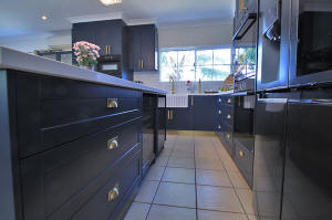 Large drawers with built in wine fridges