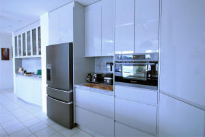 Large drawers with built in wine fridges