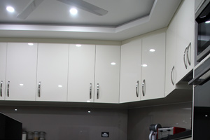 Modern overhead cupboards